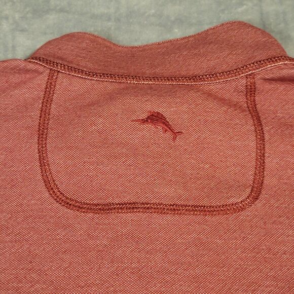 Tommy Bahama Sweater Mens 2XL Quarter Zip Pullover Shirt Size XXL‎ Heather Red - Picture 6 of 7